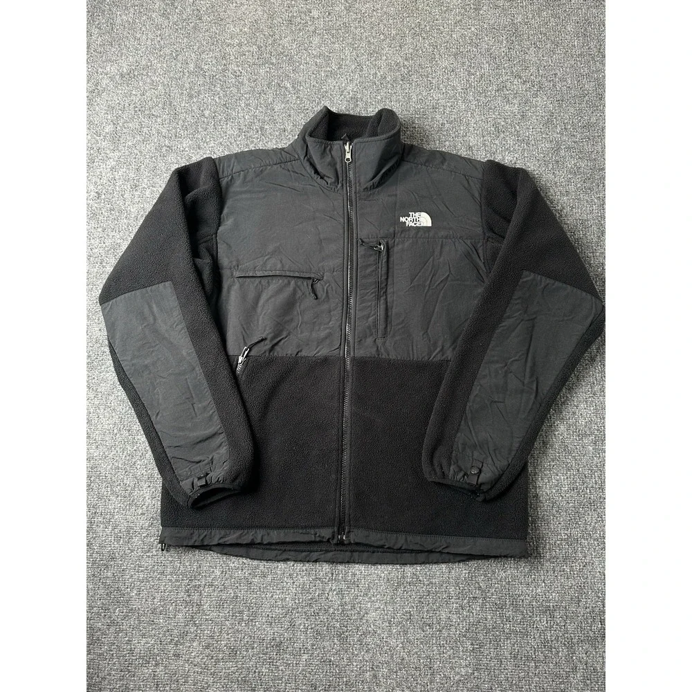 Mens Fleece The North Face Denali Black Full Zip Jacket, Size M